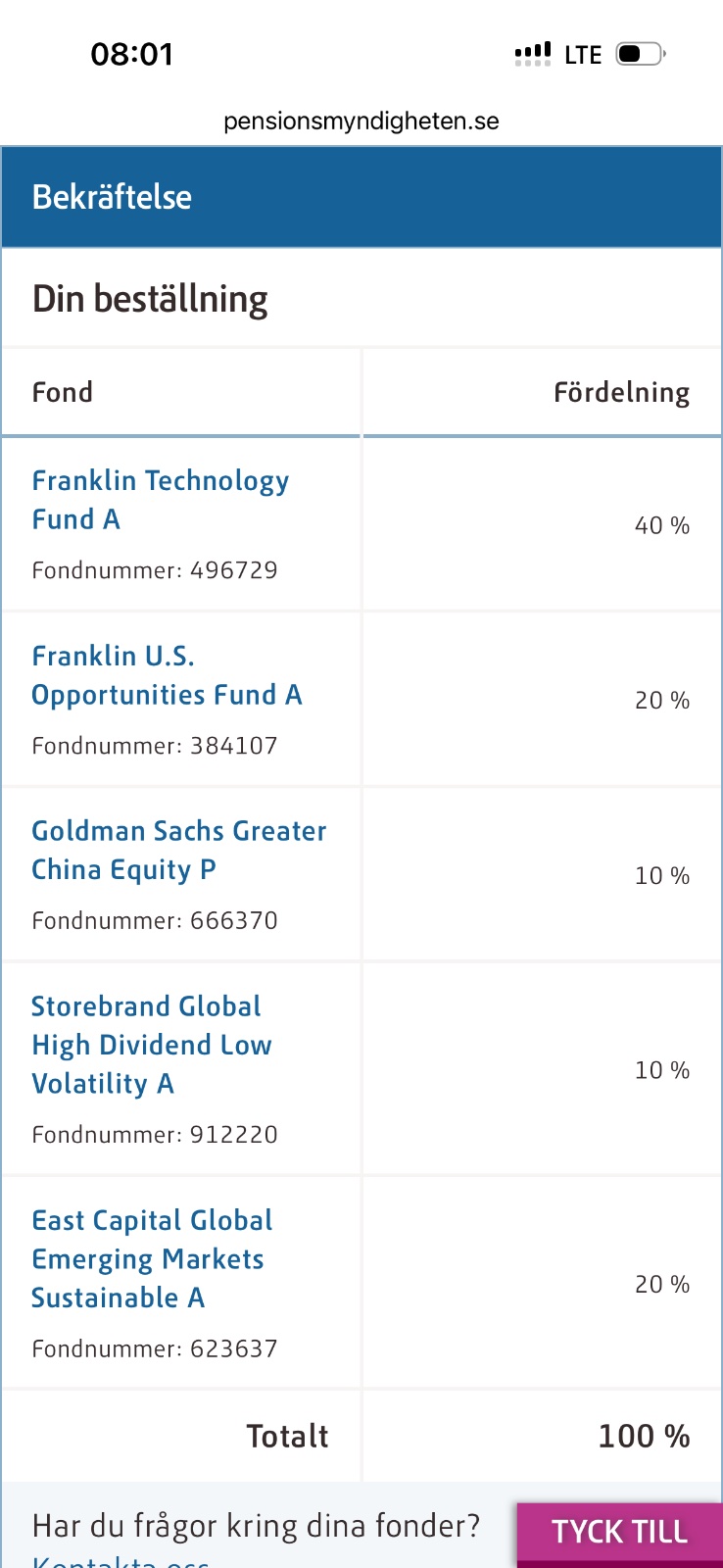 Fondbyte 2026-10-06